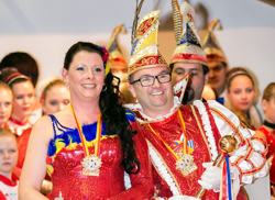 Regieren den Fasching 2015: Prinzessin Sina I. und Prinz Christian II.
